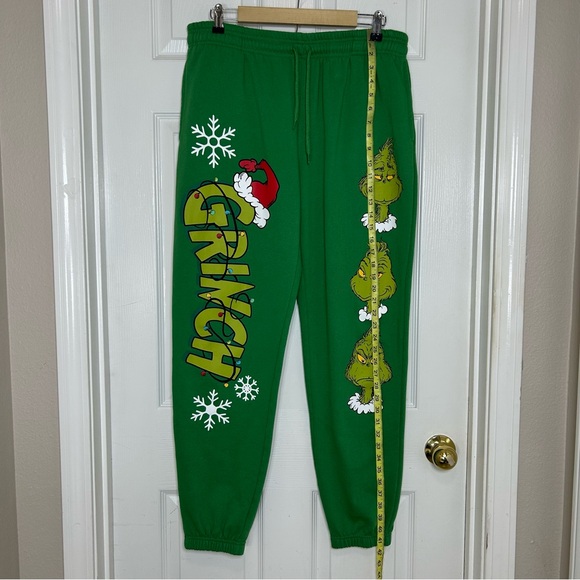 Dr. Seuss Men’s Green Merry Grinchmas Graphic T-Shirt & Sweatpants Joggers L - Picture 10 of 16